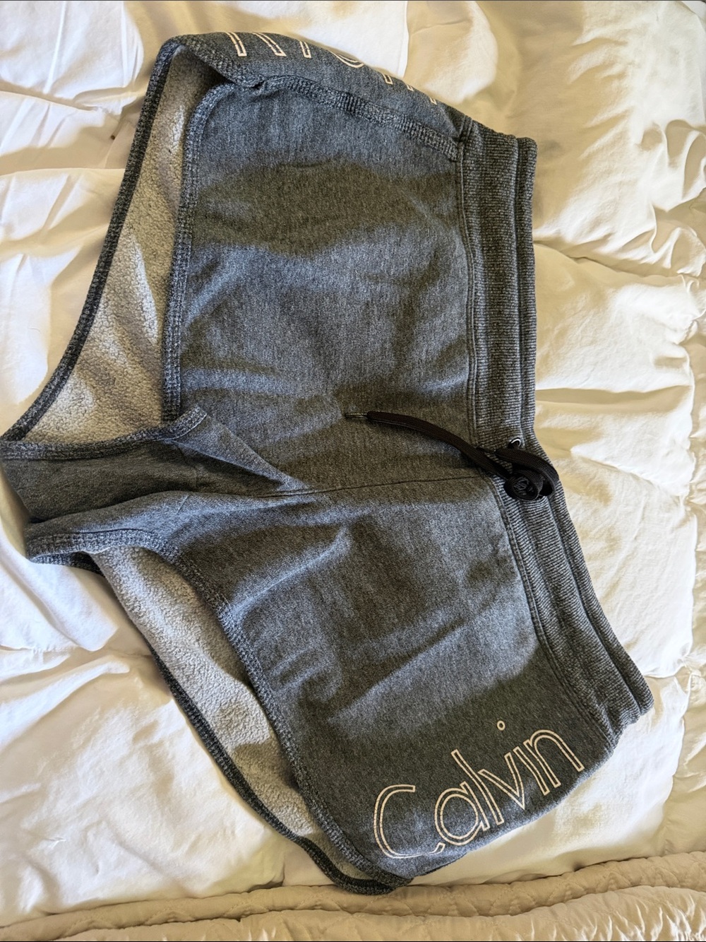 Calvin Klein Charcoal Gray Athletic Knit Shorts 2 pair